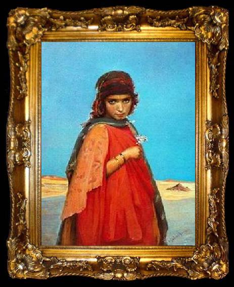 framed  unknow artist Arab or Arabic people and life. Orientalism oil paintings 306, ta009-2